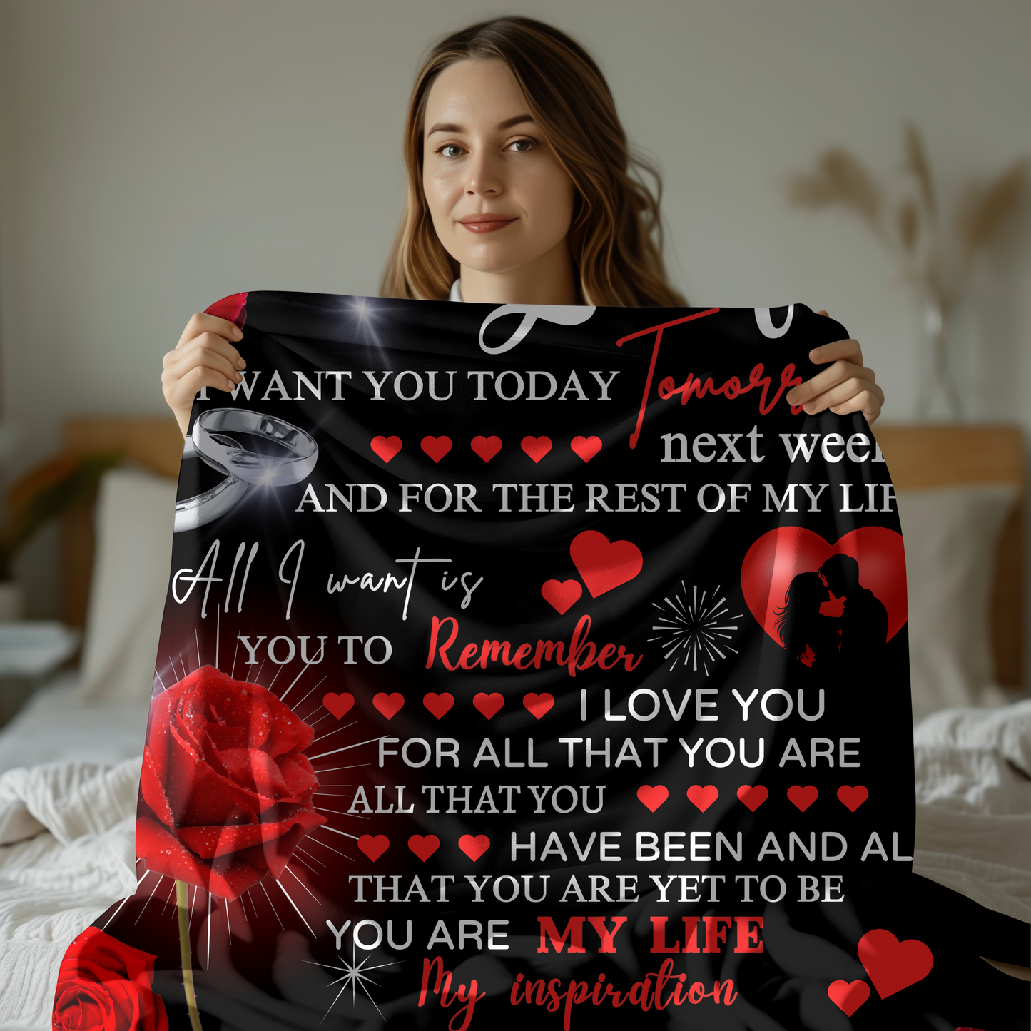 To My Wife | You Are My Life Fleece | Sherpa Blanket