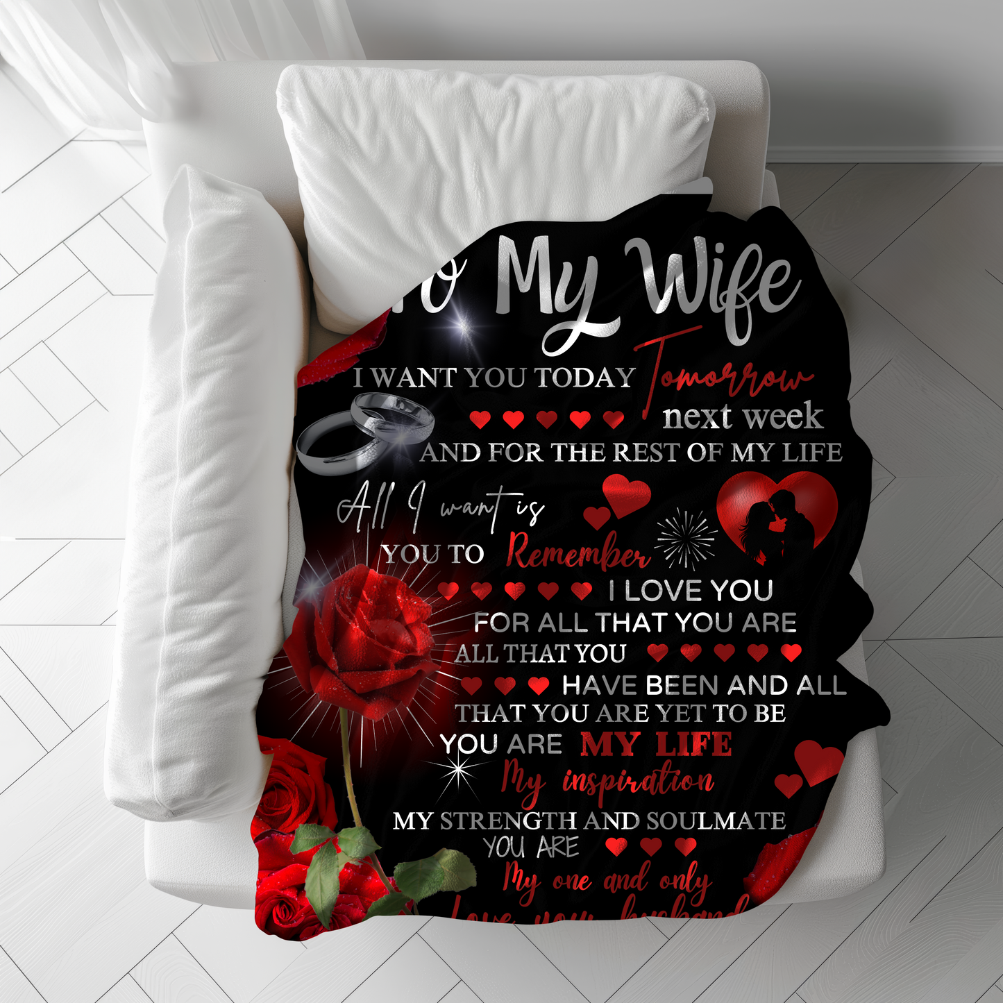 To My Wife | You Are My Life Fleece | Sherpa Blanket