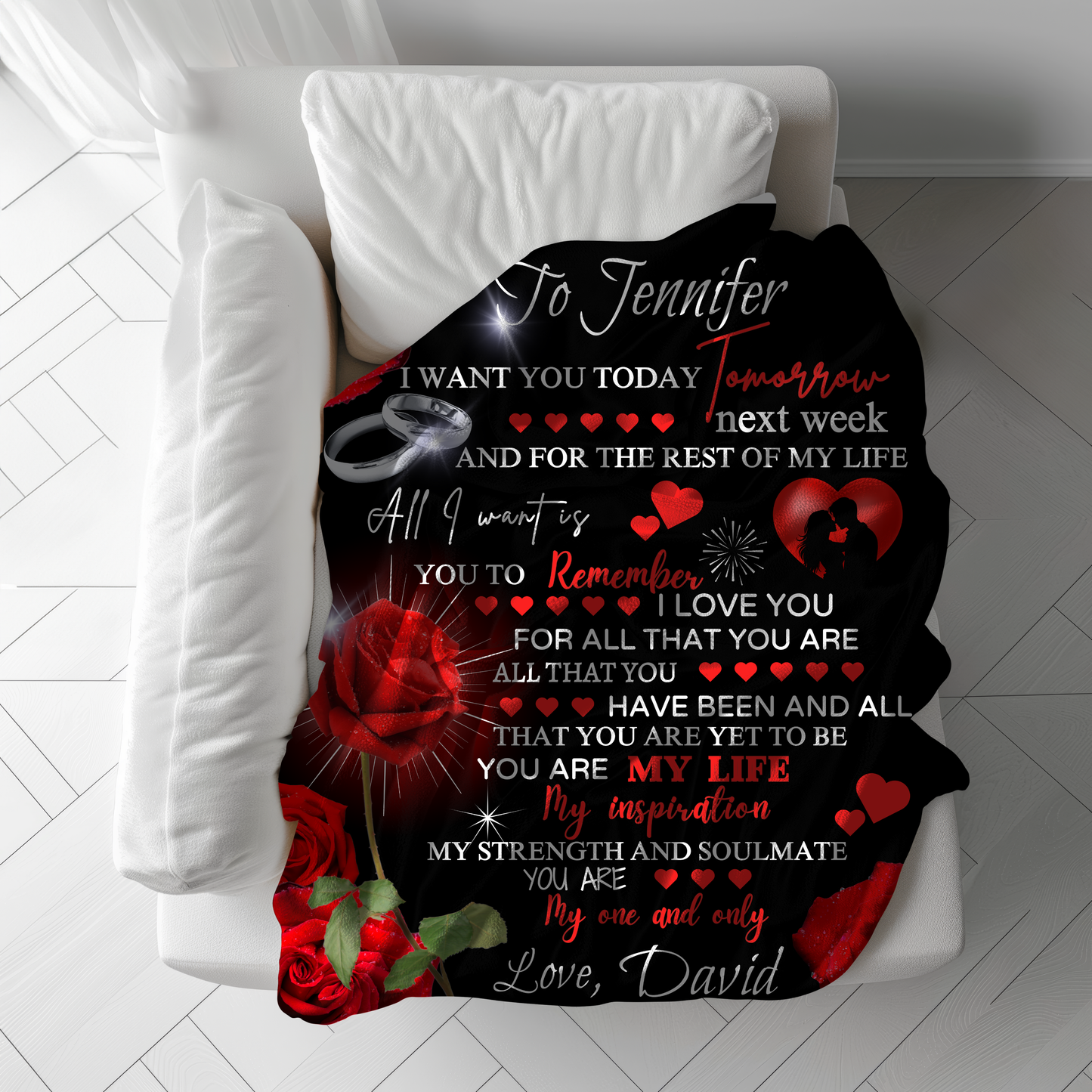 Personalized You Are My Life Fleece | Sherpa Blanket