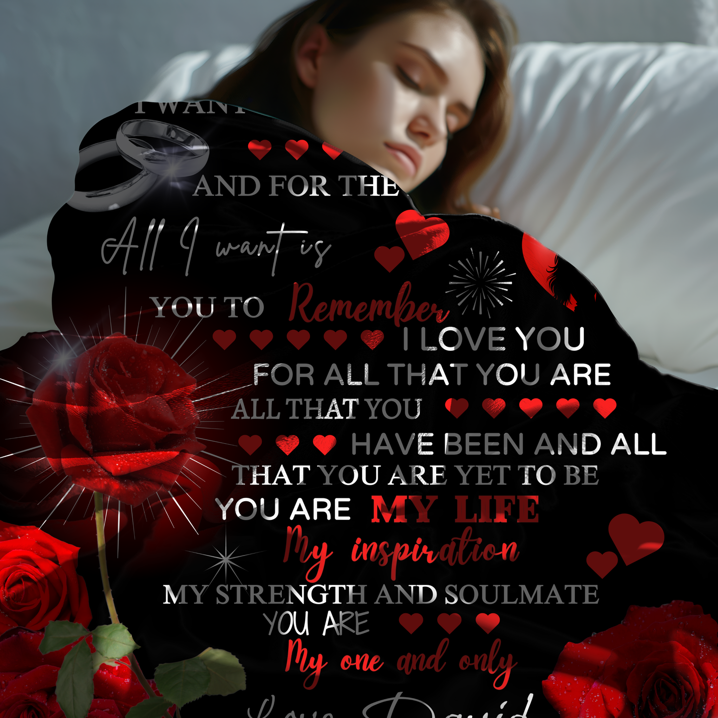 Personalized You Are My Life Fleece | Sherpa Blanket