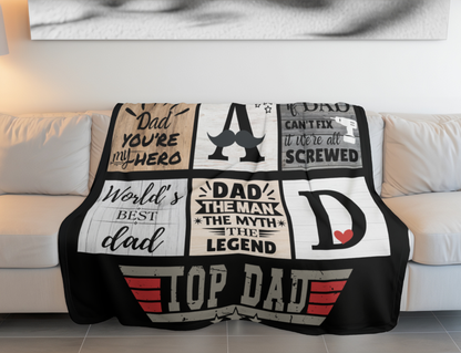 Top Dad | Fleece | Sherpa Blanket