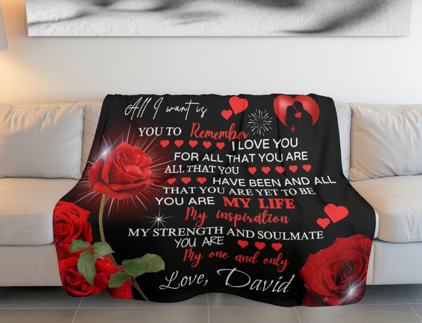 Personalized You Are My Life Fleece | Sherpa Blanket