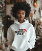 The North Pole Lion, Santa, Skull Hoodie | Christmas Holiday Shirt