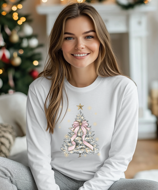 Christmas Tree Ribbon Shirt