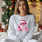 Pink Santa Claus Bubble Sweater