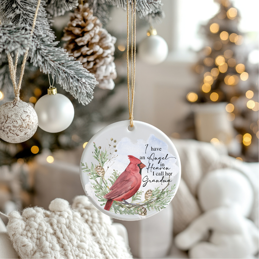 I Have An Angel In Heaven Ornament | Dad, Mom, Grandpa, Grandma