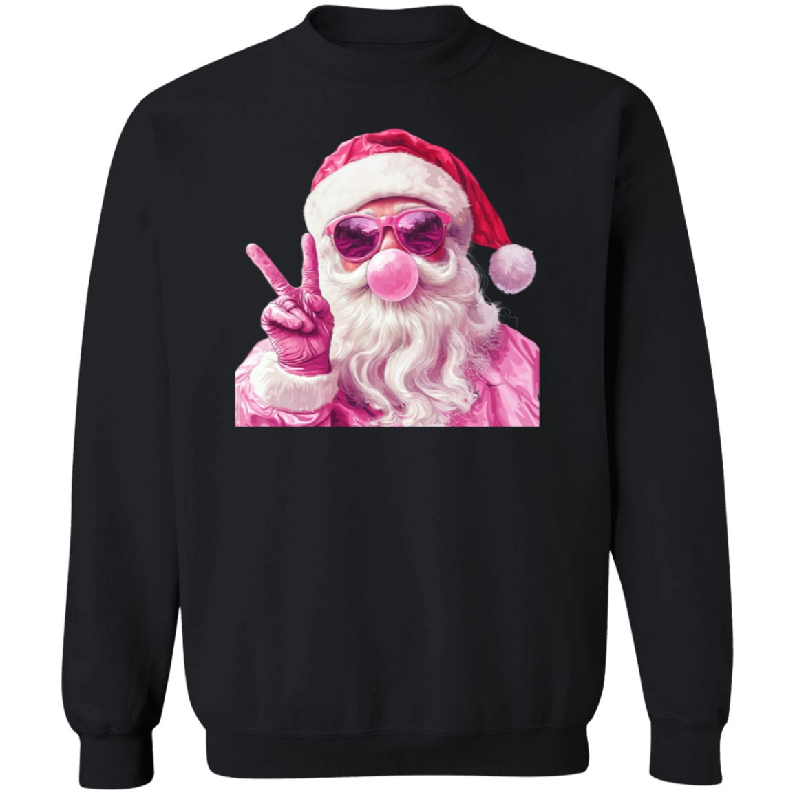 Pink Santa Claus Bubble Sweater