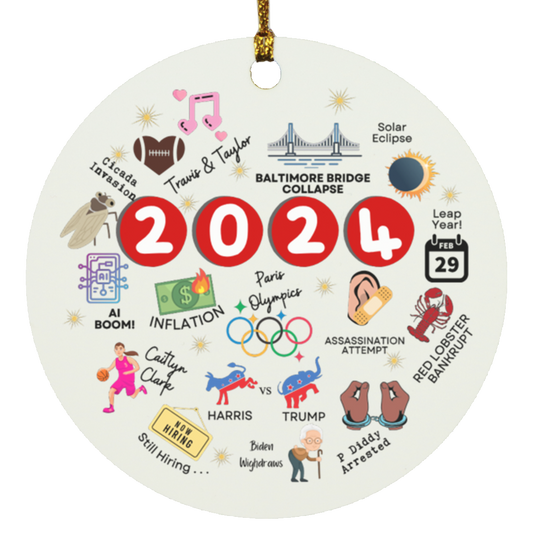 2024 Year in Review Ornament