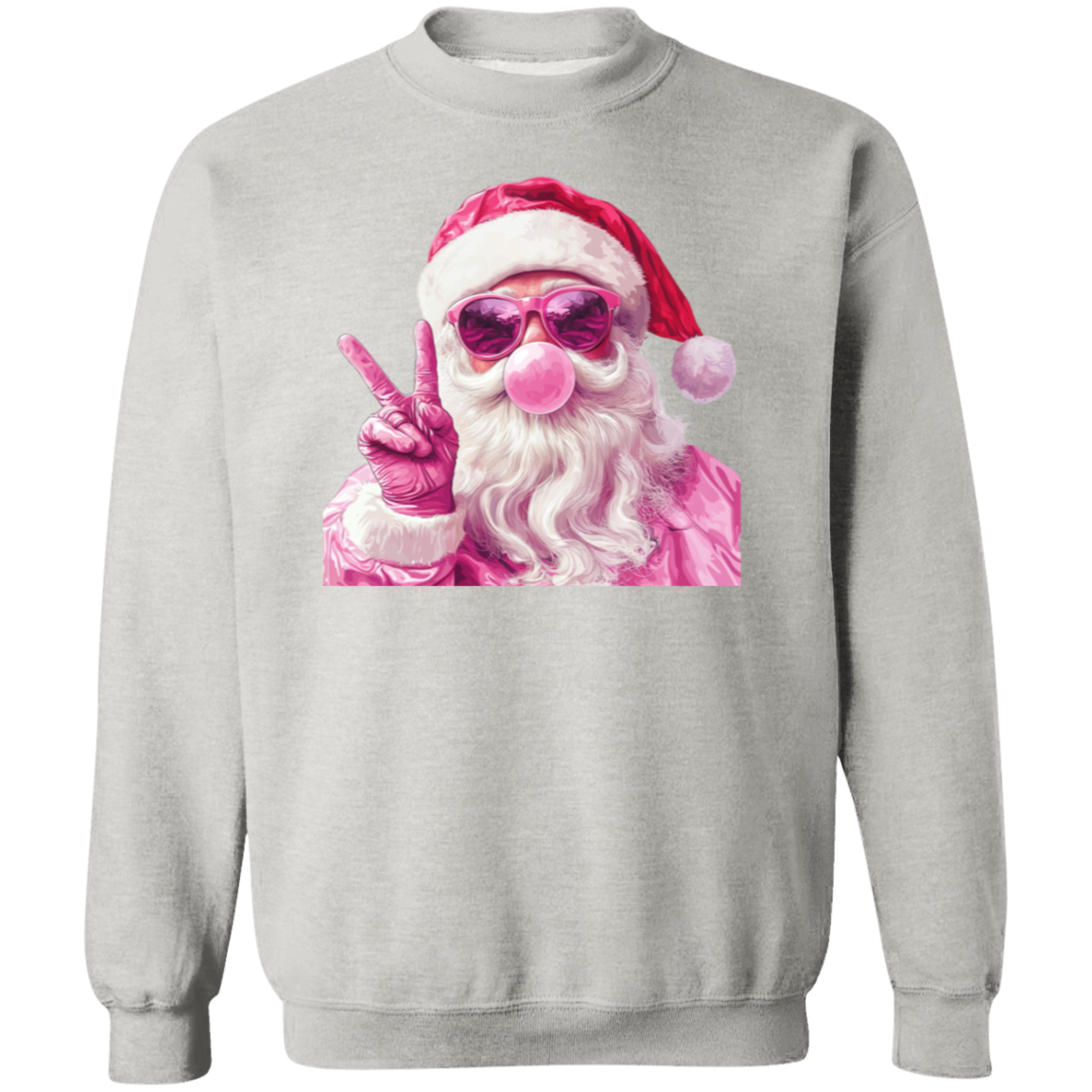 Pink Santa Claus Bubble Sweater