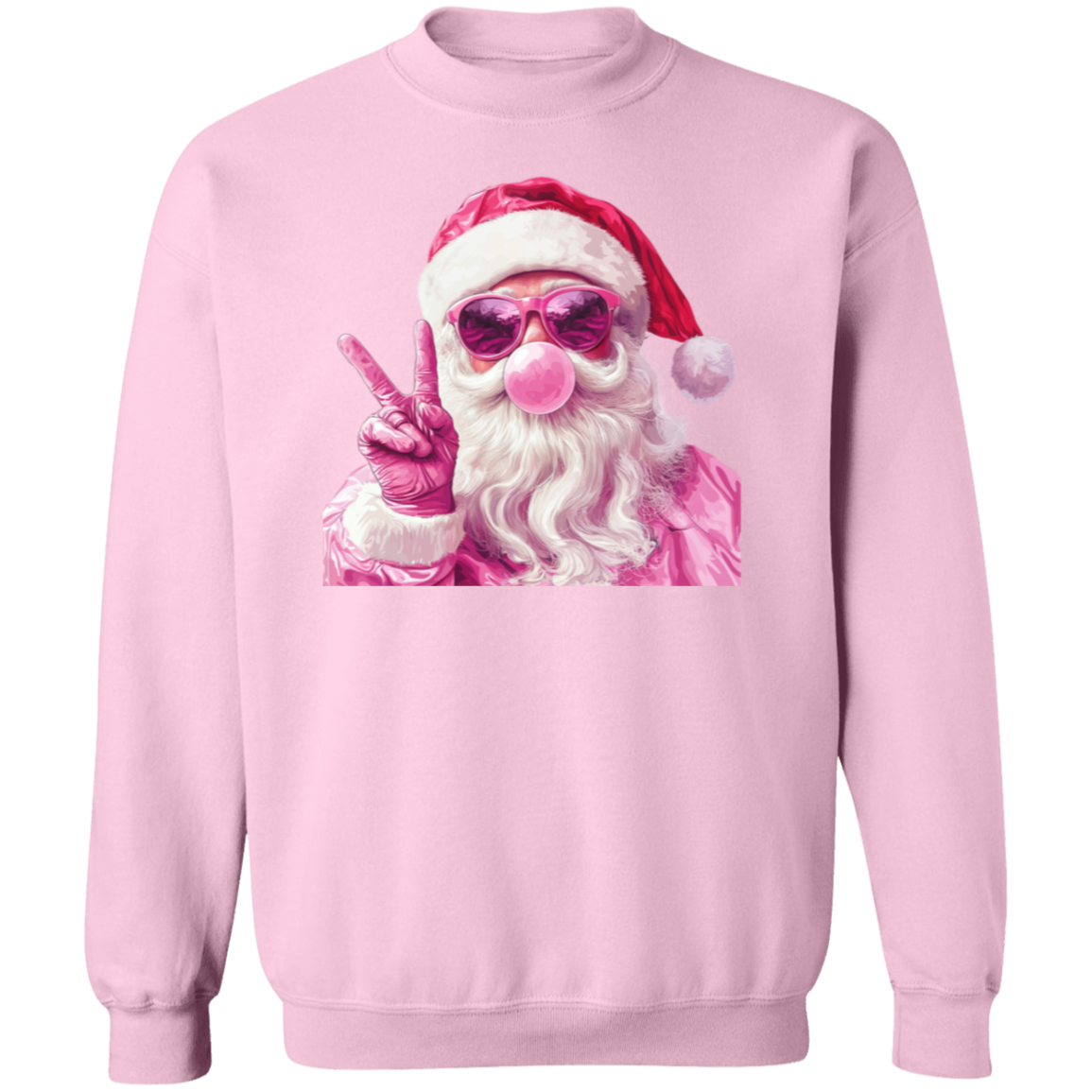 Pink Santa Claus Bubble Sweater