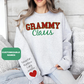 Personalized Grammy Claus With Grandkids Names Sweatshirt