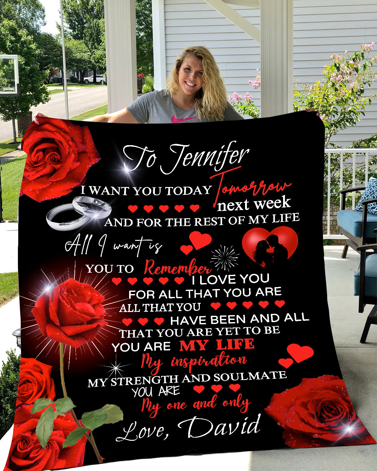 Personalized You Are My Life Fleece | Sherpa Blanket