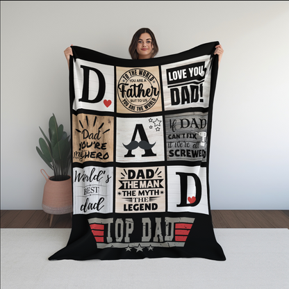 Top Dad | Fleece | Sherpa Blanket
