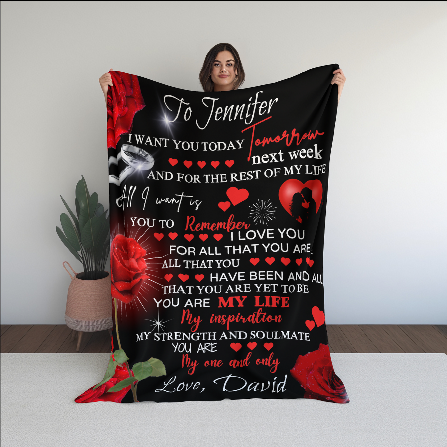 Personalized You Are My Life Fleece | Sherpa Blanket