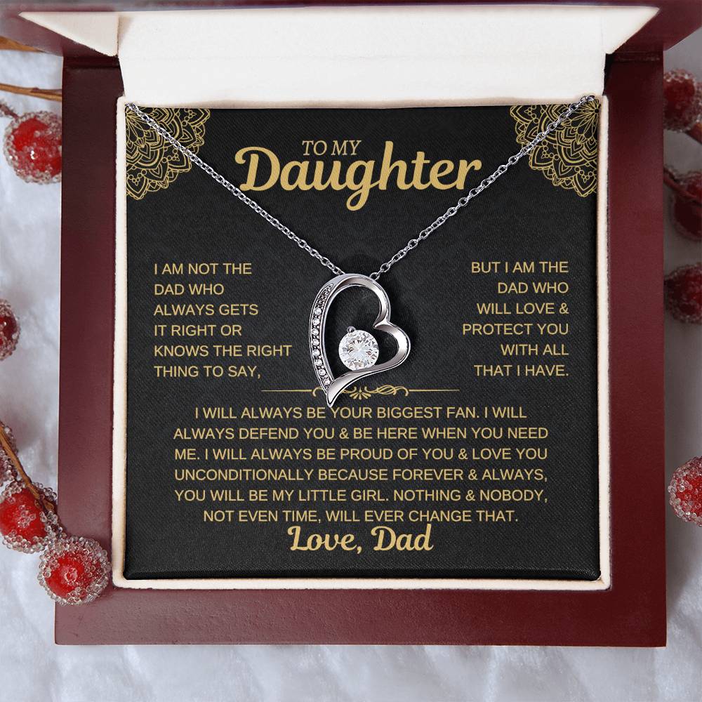 To My Daughter, Love Dad Necklace