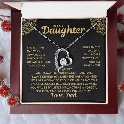 To My Daughter, Love Dad Necklace