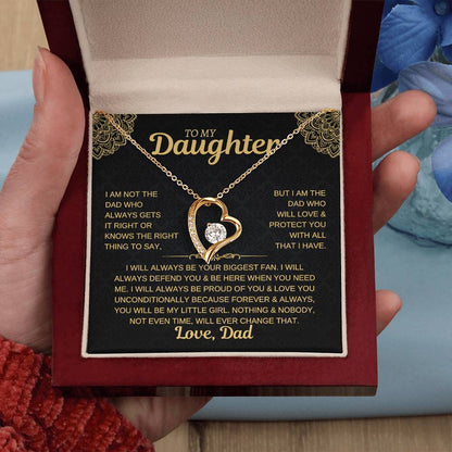 To My Daughter, Love Dad Necklace