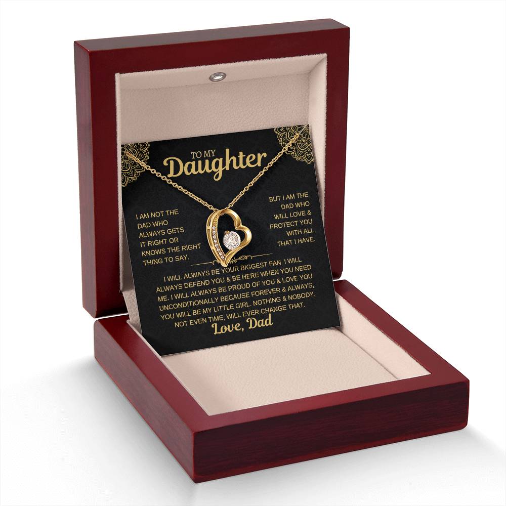To My Daughter, Love Dad Necklace