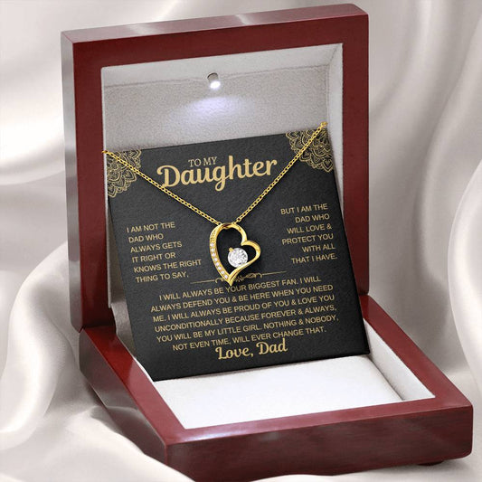 To My Daughter, Love Dad Necklace