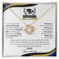 Personalized Graduation Gift "New Adventures That Lie Ahead" Love Knot Necklace