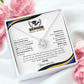 Personalized Graduation Gift "New Adventures That Lie Ahead" Love Knot Necklace