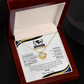 Personalized Graduation Gift "New Adventures That Lie Ahead" Love Knot Necklace