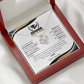 Personalized Graduation Gift "New Adventures That Lie Ahead" Love Knot Necklace