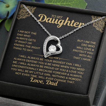 To My Daughter, Love Dad Necklace