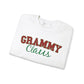 Personalized Grammy Claus With Grandkids Names Sweatshirt