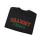 Personalized Grammy Claus With Grandkids Names Sweatshirt