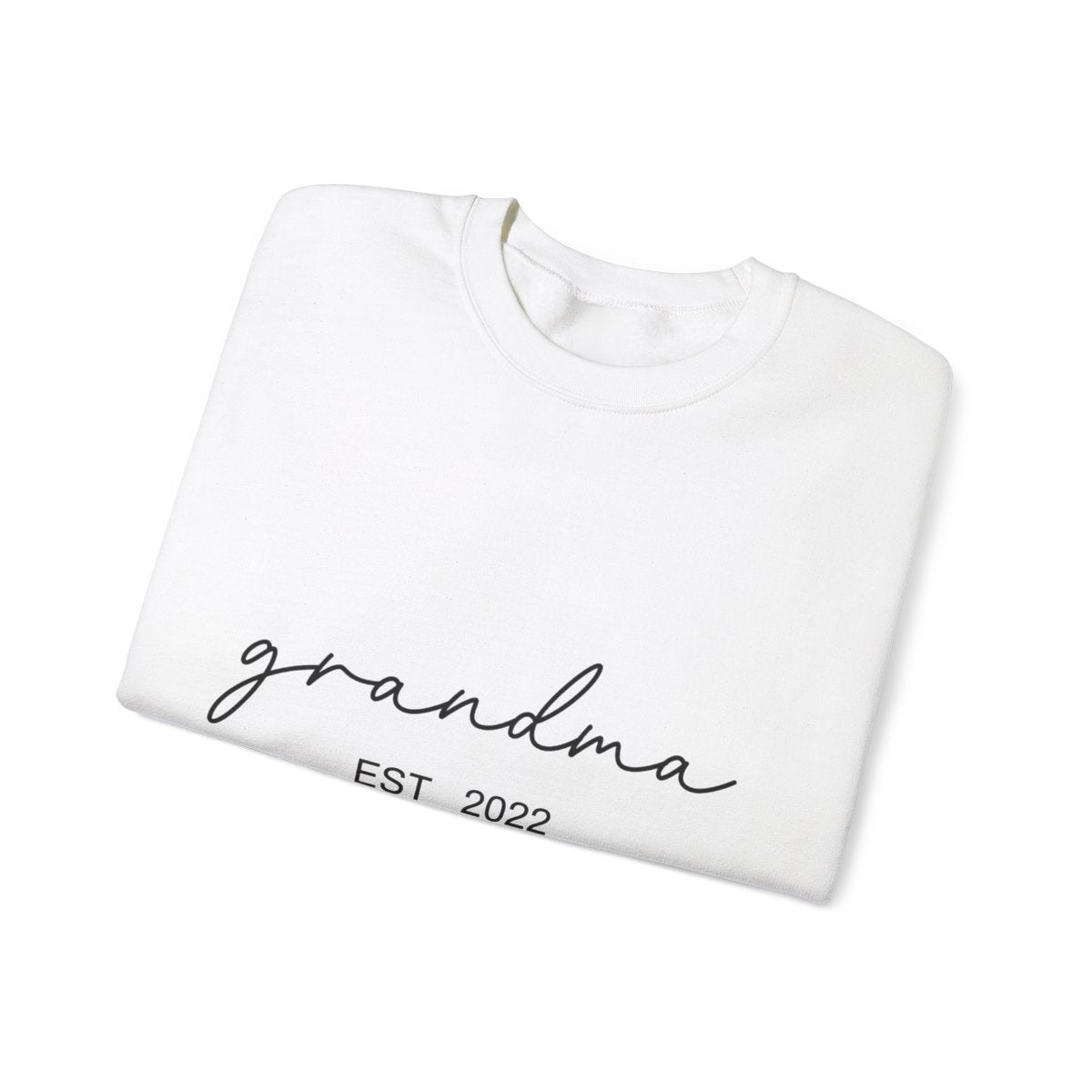 Personalized Grandma Sweatshirt Est Year with Grandkids Names on Sleeve, Christmas Gift, New Grandma Sweater, Mothers Day Gift, Birthday Gift